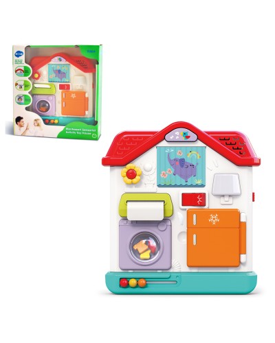 Будиночок 19 см музичний зі звуком та світлом, на батарейці, у коробці 23,5х6,5х6,5 см