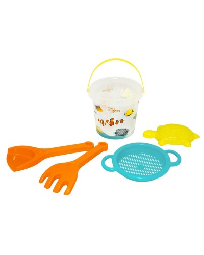 Набір для піску «Підводний світ» з 5 елементів з термонаклейкою, ТМ Тигрес