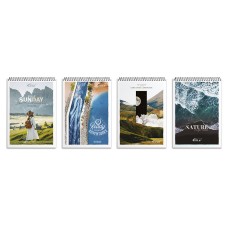 Блокнот «Аdventures» А6 на 48 аркушіву клітинку на спіралі зверху, №6775, ТМ Brisk