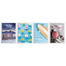 Блокнот А5 на 96 аркушів у клітинку на спіралі збоку та картоною обкладинкою, №1577, ТМ Brisk