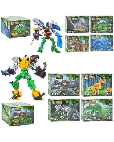 Конструктор «Динозавр» 2 в 1 від 148 деталей, в асортименті, у дисплеї 21,5х16х18,5 см