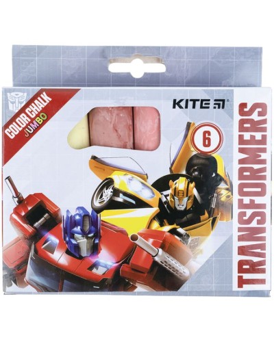 Крейда «TF» 6 шт на 6 кольорів, Jumbo TM KITE