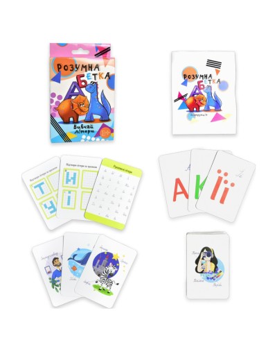 Гра настільна «Розумна абетка» навчальна, у коробці 14х9х2,5 см, ТМ Strateg