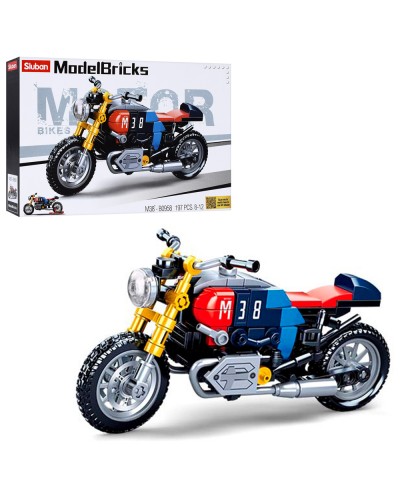 Конструктор «Мотоцикл» 15,9 см на 197 деталей, у коробці 28,5х19х5 см, SLUBAN