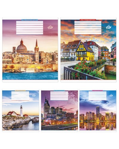 Зошит на 12 аркушів у клітинку «Моє натхнення», №2371, ТМ Brisk