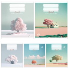 Зошит, 18 аркушів, клітинка, «Художній мінімалізм», №2382, ТМ Brisk