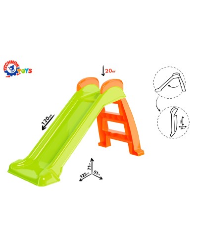 Гірка 123х71х51 см зі спуском 120 см, у коробці 117х50х24 см, ТМ Технок