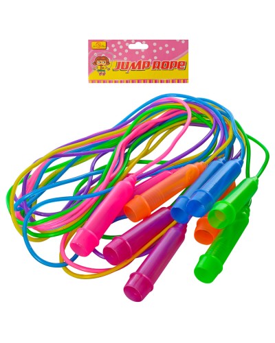 Скакалка 260 см з пластиковими ручками, в асортименті