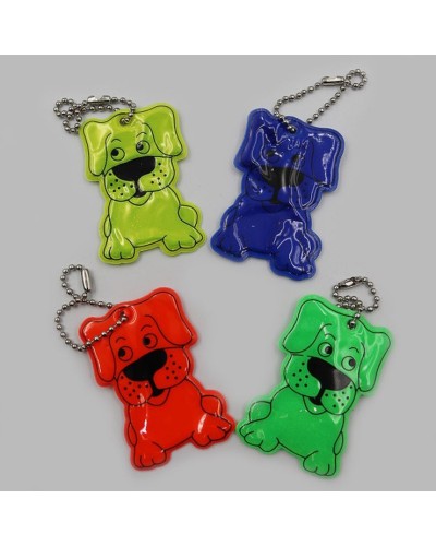 Брелок світловідбивний «Собачка» 3х4,5 см, в асортименті, ТМ J.Otten
