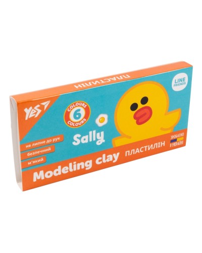 Пластилін «Line Friends», 6 кольорів, 120 г, ТМ YES