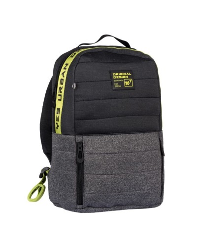 Рюкзак «Urban disign style», T-122, сіро-чорний, 42х30х14 см, ТМ YES