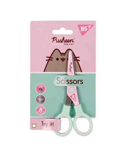 Ножиці «Pusheen» 13 см з принтом на лезі, ТМ YES