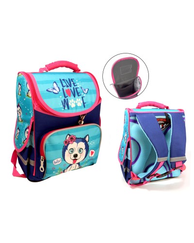 Ранець-короб «Маленький вовк», ортопедичний, 34х26х15 см, ТМ Space