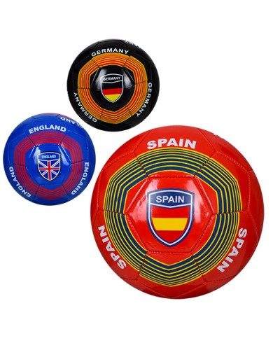 М'яч футбольний «Країни» № 5 з ПВХ вагою 300-320 г, в асортименті