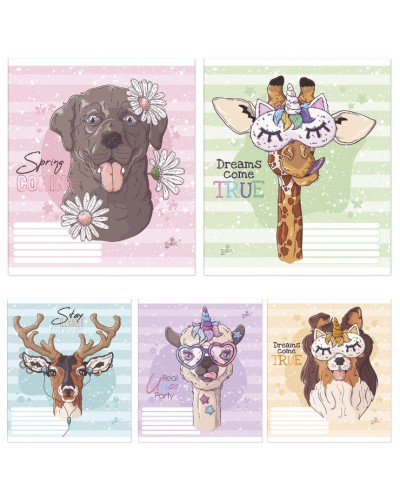 Зошит на 12 аркушів у клітинку «Милота», №2357, ТМ Brisk