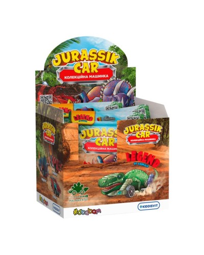 Колекційна машинка «JURASSIK CAR» в асортименті, по 8 шт у дисплеї