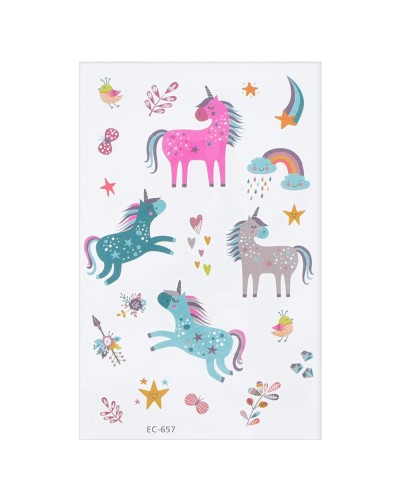 Косметика, тату (єдиноріг), у пакеті 8х15х1см