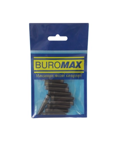 Набір капсул з чорнилами, чорний, 10 шт., ТМ Buromax