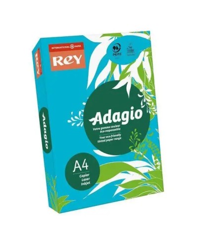 Папір кольоровий, А4, 500 аркушів, 80 г/м, темно-синій, REY Adagio