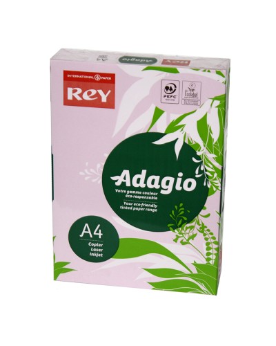 Папір кольоровий, А4, 500 аркушів, 80г/м, інтенсив бузок, REY Adagio