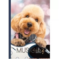 Щоденник для музичної школи А4 на 40 аркушів з матовою ламінацією, ТМ Мандарин