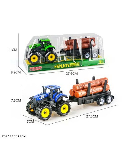 Трактор інерційний, в асортименті, під слюдою 27,6х8,2х11 см