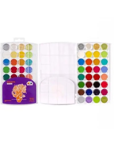 Фарби акварельні на 24+4 перламутрових+4 флуорисценних кольорів, пластик, Творчість