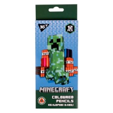 Олівці кольорові «Minecraft» на 12 кольорів, ТМ YES