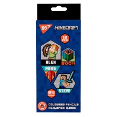 Олівці кольорові «Minecraft» двосторонні на 24 кольори, ТМ Yes