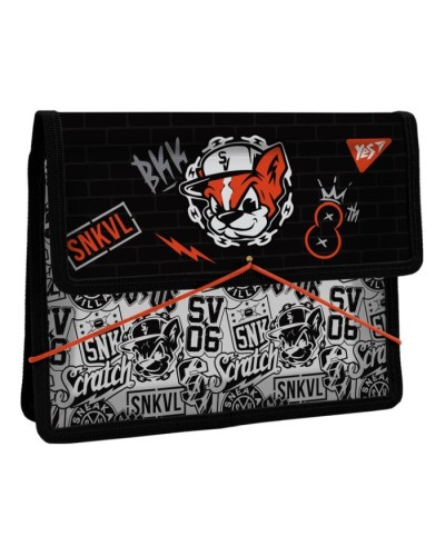 Папка для зошитів «Scratch Dog» В5 пластикова на гумках, ТМ YES