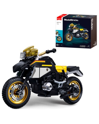 Конструктор «Мотоцикл» 15 см на 220 детлей 1:12, у коробці 22х19х6 см