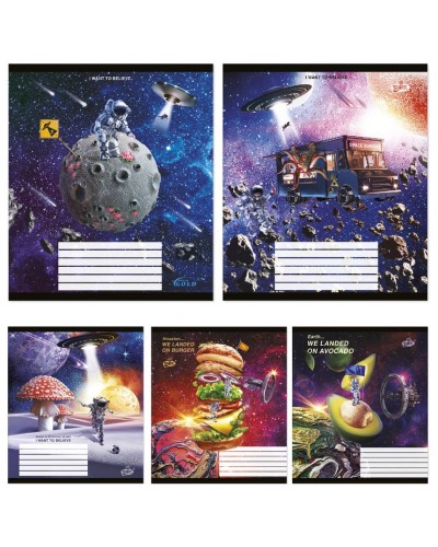 Зошит, 18 аркушів, клітинка, «Iншi вимiри», №2387, ТМ Brisk