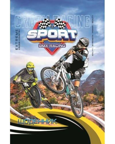 Щоденник шкільний 16,5х24 см на 40 аркушів з матовою ламінацією, ТМ Мандарин