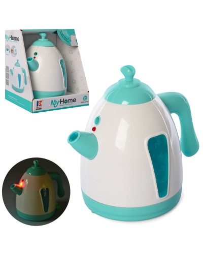 Чайник, 16 см, звук, світло, пара, батарейка, в коробці 20х17х13,5 см