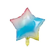 Фольговані кульки «Зірка» різнокольорові 46 см, ТМ Leader