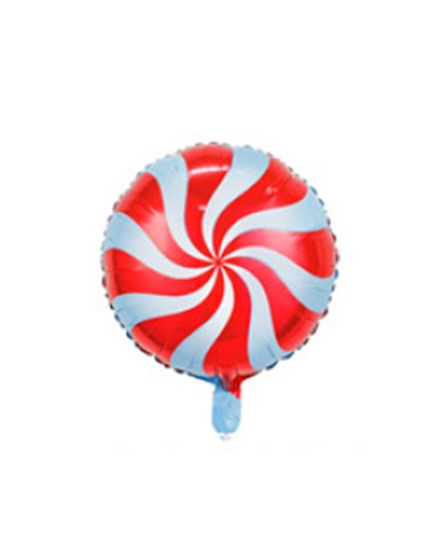 Кульки фольговані «Льодяник» 46 см таблетка, червоні, ТМ Leader