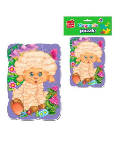 Пазли магнітні «Малюк зможе. Овечка» А5 на 12 елементів, ТМ Vladi Toys
