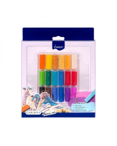 Пастель «Chroma» на 18 кльорів суха, TM Marco