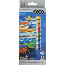 Фарби акрилові 12 кольорів по 12 мл, ART Line