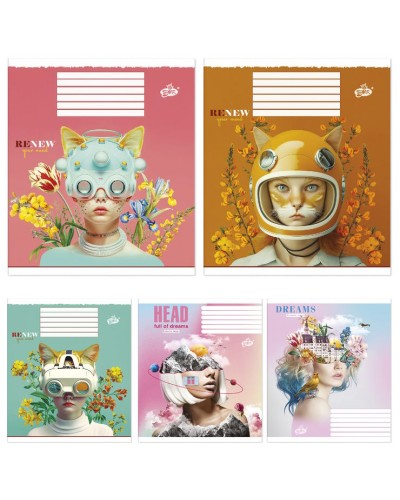 Зошит на 36 аркушів у лінію «Новий погляд», №2400, ТМ Brisk