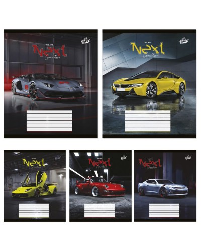 Зошит на 48 аркушів у лінію «Автомобiль», №2376, ТМ Brisk