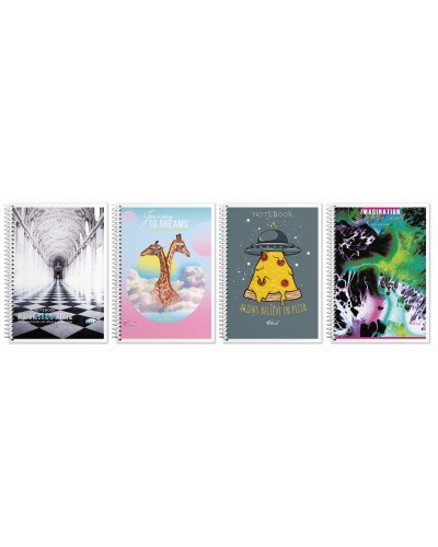 Блокнот, А5, 80 аркушів, клітинка, спіраль збоку, картонна обкладинка, №1578, ТМ Brisk