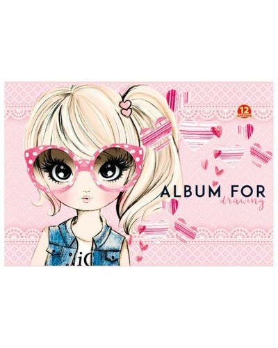 Альбом A4 на 12 аркушів, 100г/м2, скоба, ТМ Рюкзачок