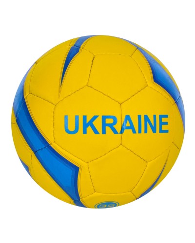 М'яч футбольний №5 з ПУ1 4 мм на 4 шари, ручна робота, 32 панелі, вагою 420-440 г, у пакеті