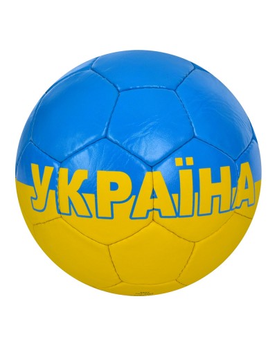 М'яч футбольний №5 з ПУ1 4 мм на 4 шари, ручна робота, 32 панелі, вагою 420-440 г, у пакеті