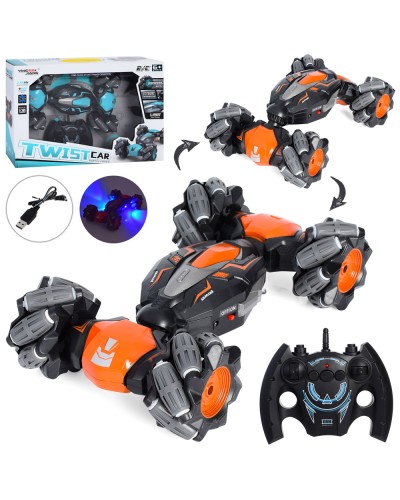 Машинка 26 см 1:20 р/к на акумуляторі 2,4G трюкова з USB, в асортименті, у коробці 37х25х8,5 см