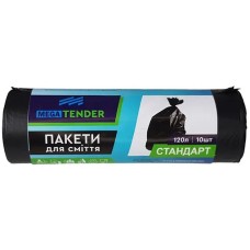 Пакети для сміття «Megatender» 10 шт на 120 л
