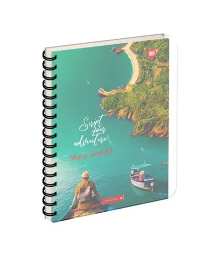 Зошит з роздільниками «Many world», А5, 144 аркуші, клітинка, спіраль, пластикова обкладинка, ТМ YES