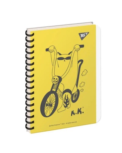 Зошит з роздільниками «Tattoo cats», В6, 144 аркушів, клітинка, спіраль, пластикова обкл., ТМ YES