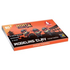 Пластилін «Ninja» на 6 кольорів 120 г, ТМ Yes
